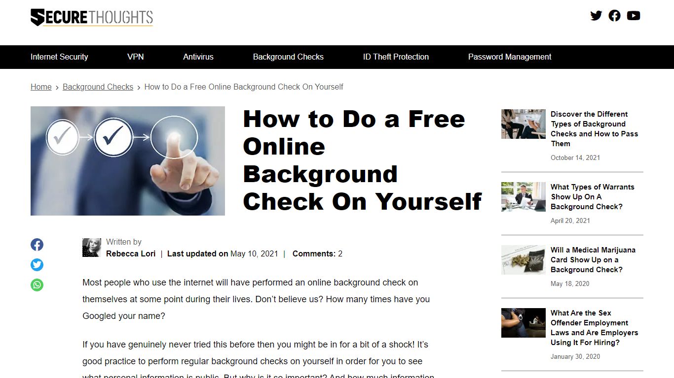 How To Check My Background Record For Free